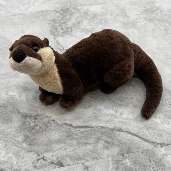 Wild Republic Brown Otter Stuffed Animal Plush Like New - Picture 1 of 7